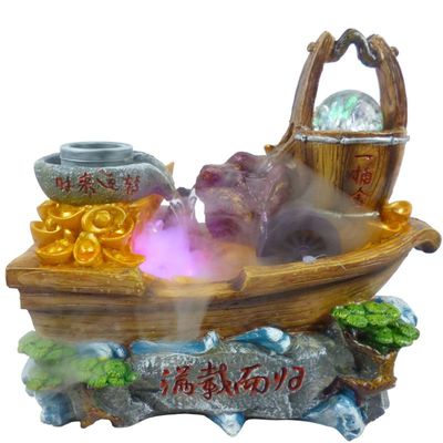 樹脂假山流水工藝品 招財(cái)創(chuàng)意辦公室內(nèi)擺件的完美選擇